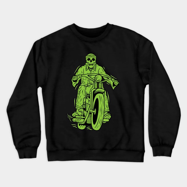 hell rider retro Crewneck Sweatshirt by noorshine